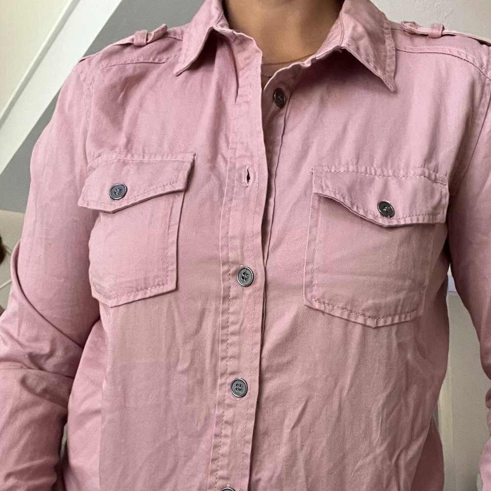 Pink Button Down Shirt